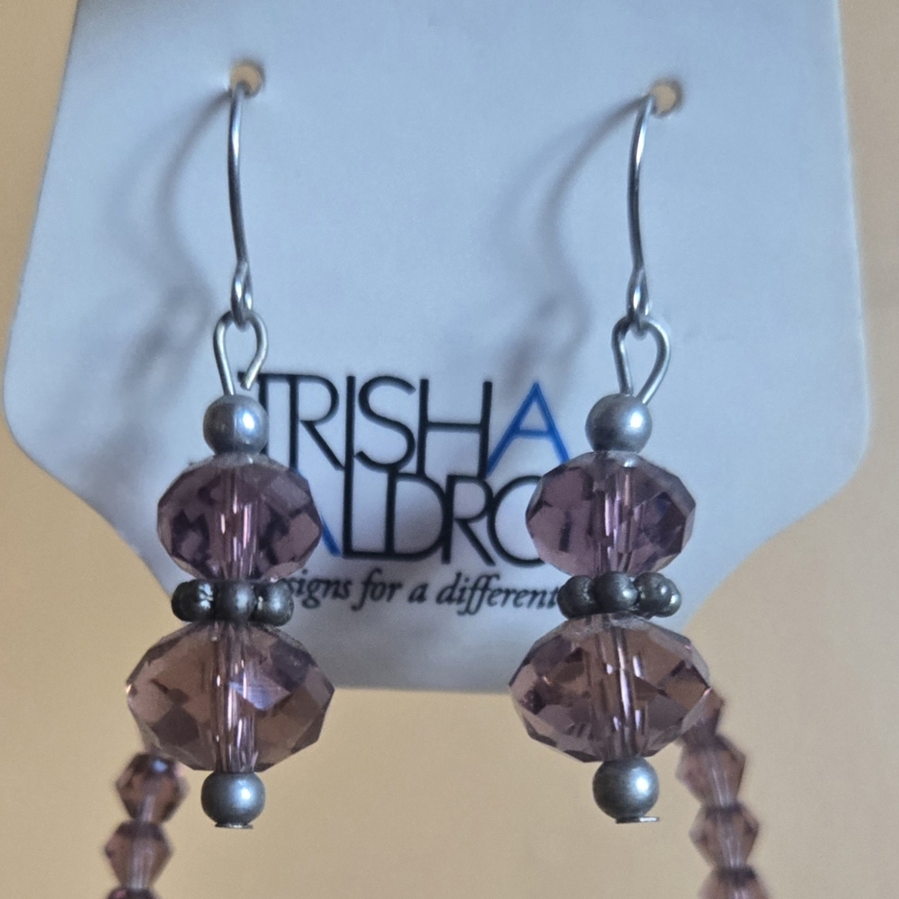 Trisha Waldron Beaded Necklace and Earring Set
